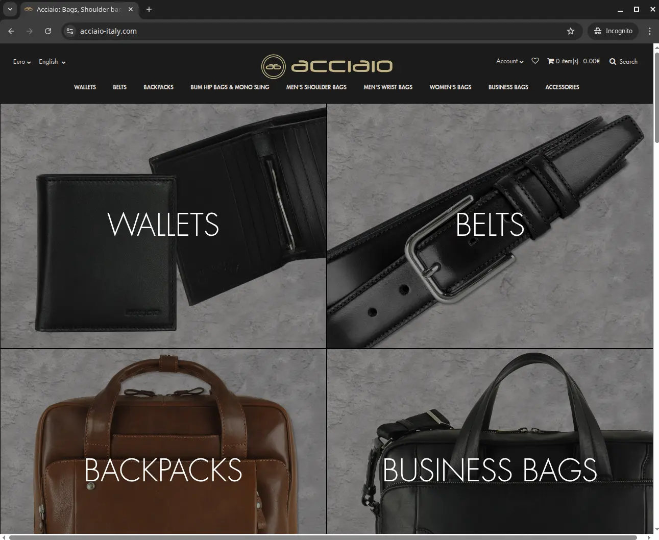 acciaio site used for redirects
