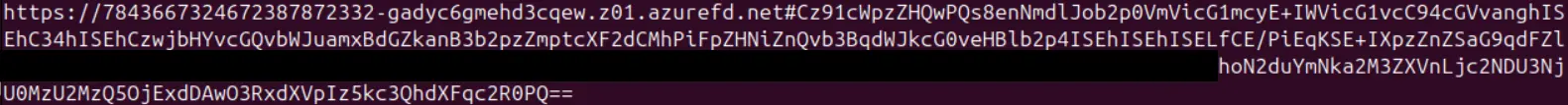 decrypted URL with the next hash