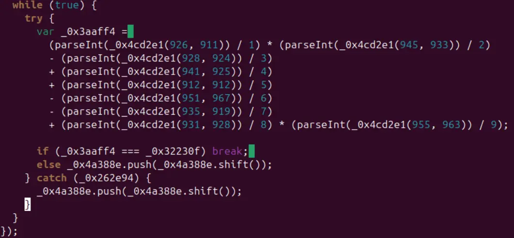 decoded javascript function