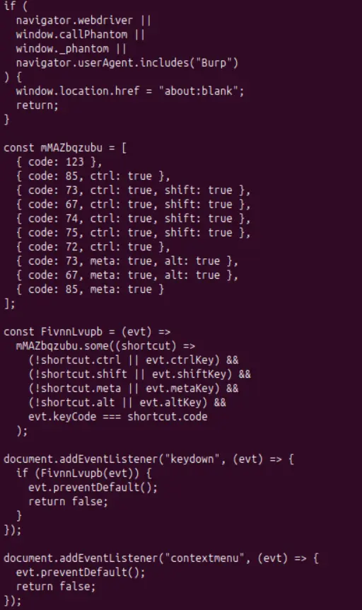 web scraping protections