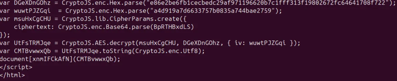 decryption algorithm